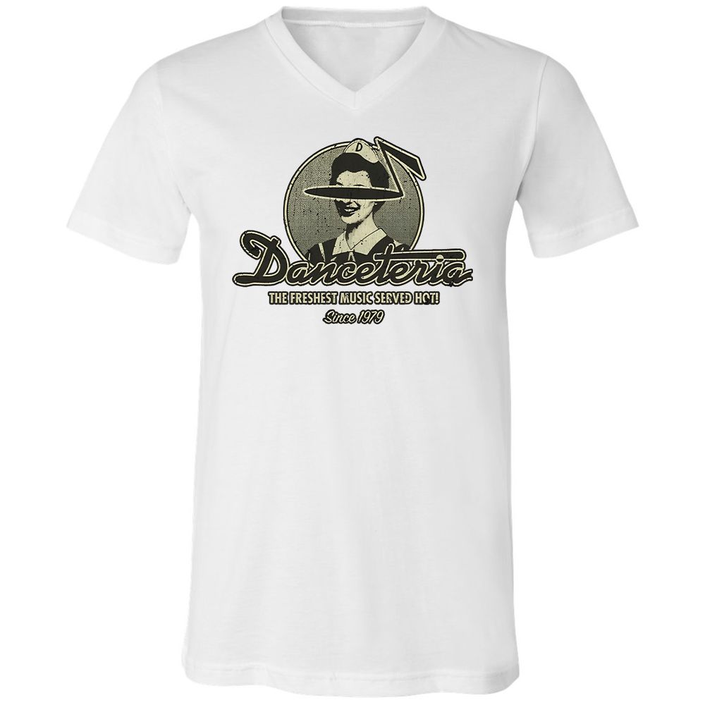 Unisex V-Neck T-Shirt - ZYTFCQ9L - White - 5