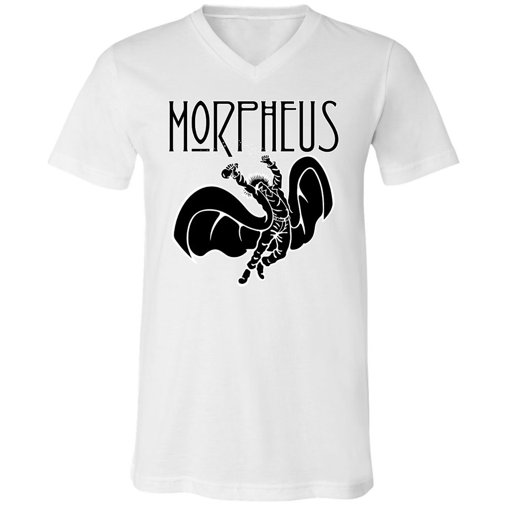 Unisex V-Neck T-Shirt - DQRNGAAU - White - 5