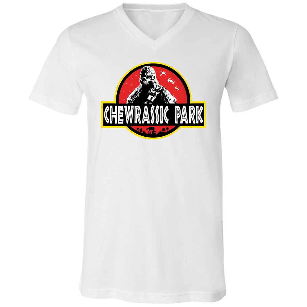 Unisex V-Neck T-Shirt - WJECB9PG - White - 5