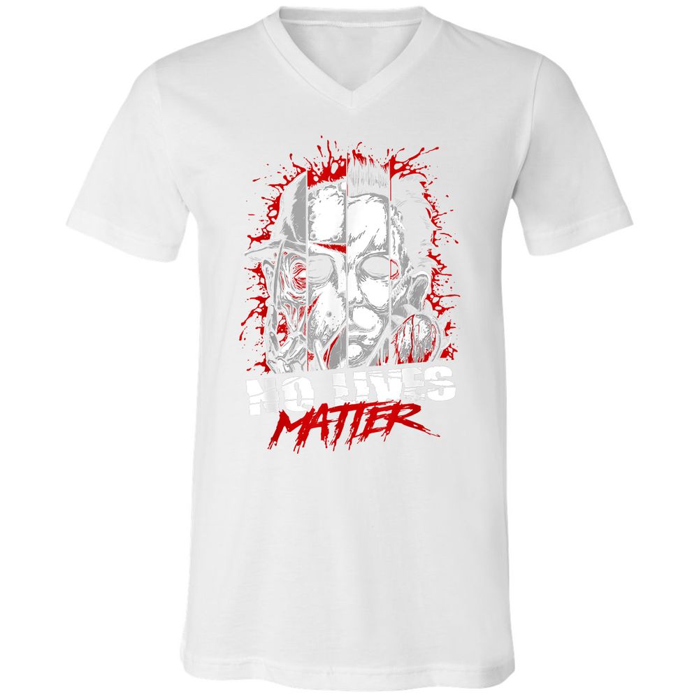 Unisex V-Neck T-Shirt - RLF9DXWE - White - 5