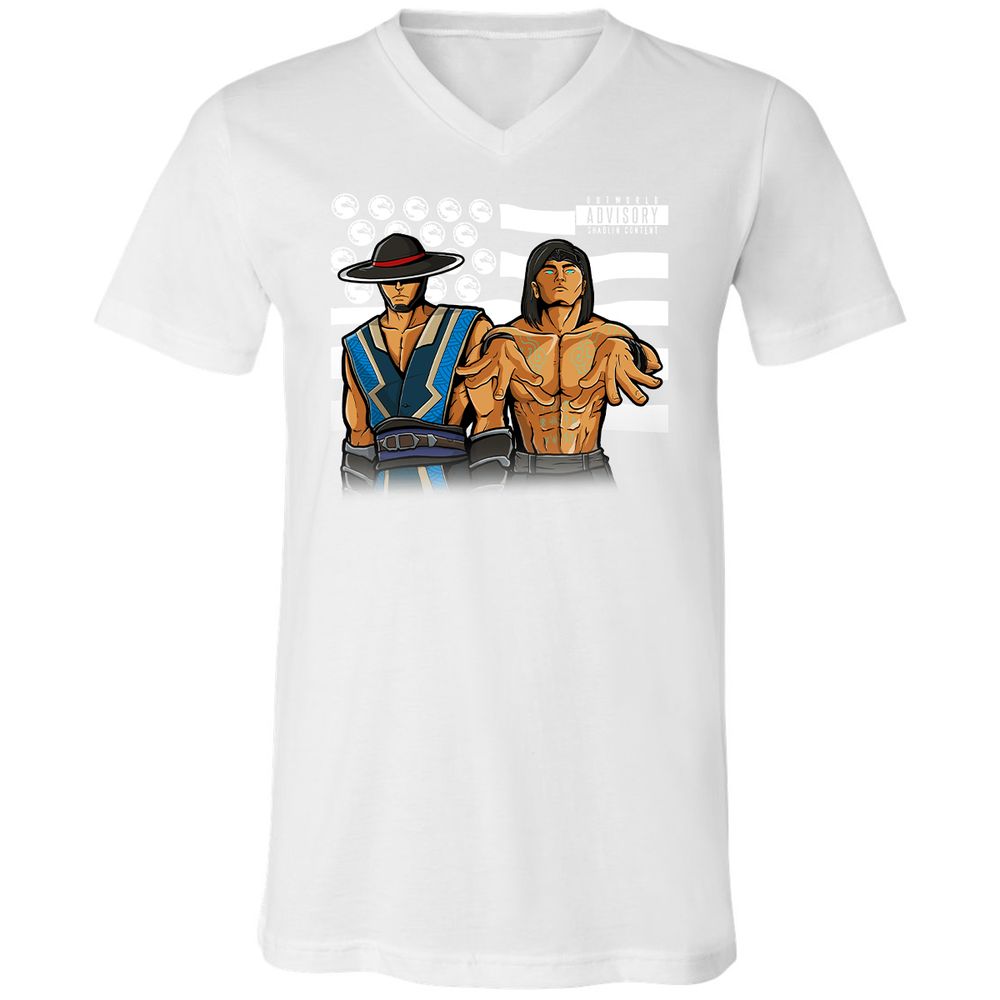 Unisex V-Neck T-Shirt - HZHQRXWW - White - 5