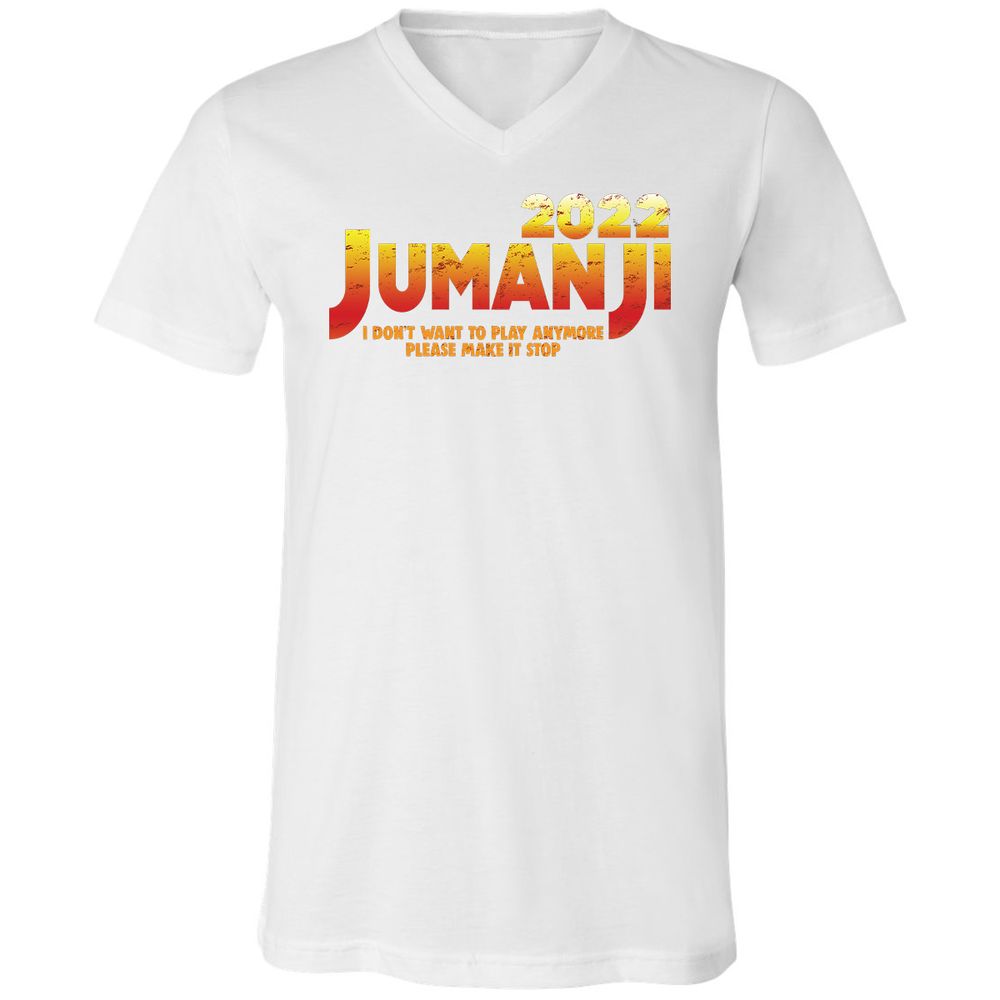 Unisex V-Neck T-Shirt - K5E58FZB - White - 5