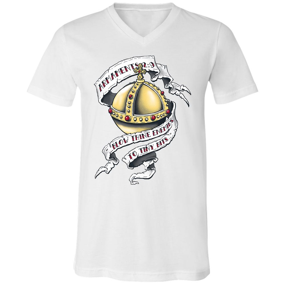 Unisex V-Neck T-Shirt - GUFTG1GP - White - 5