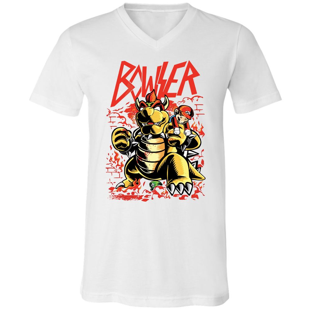 Unisex V-Neck T-Shirt - L3AFH7FM - White - 5