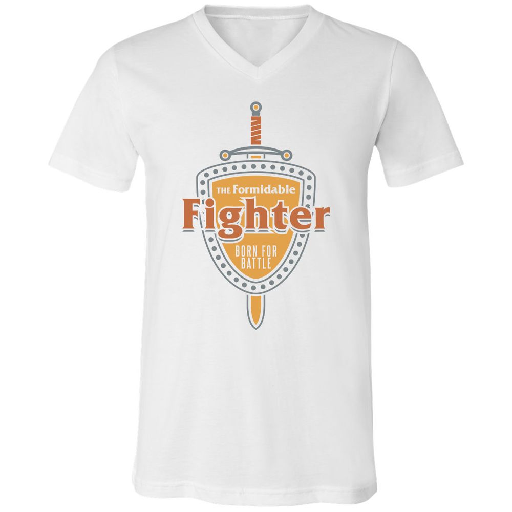 Unisex V-Neck T-Shirt - 4SHRYTE9 - White - 5