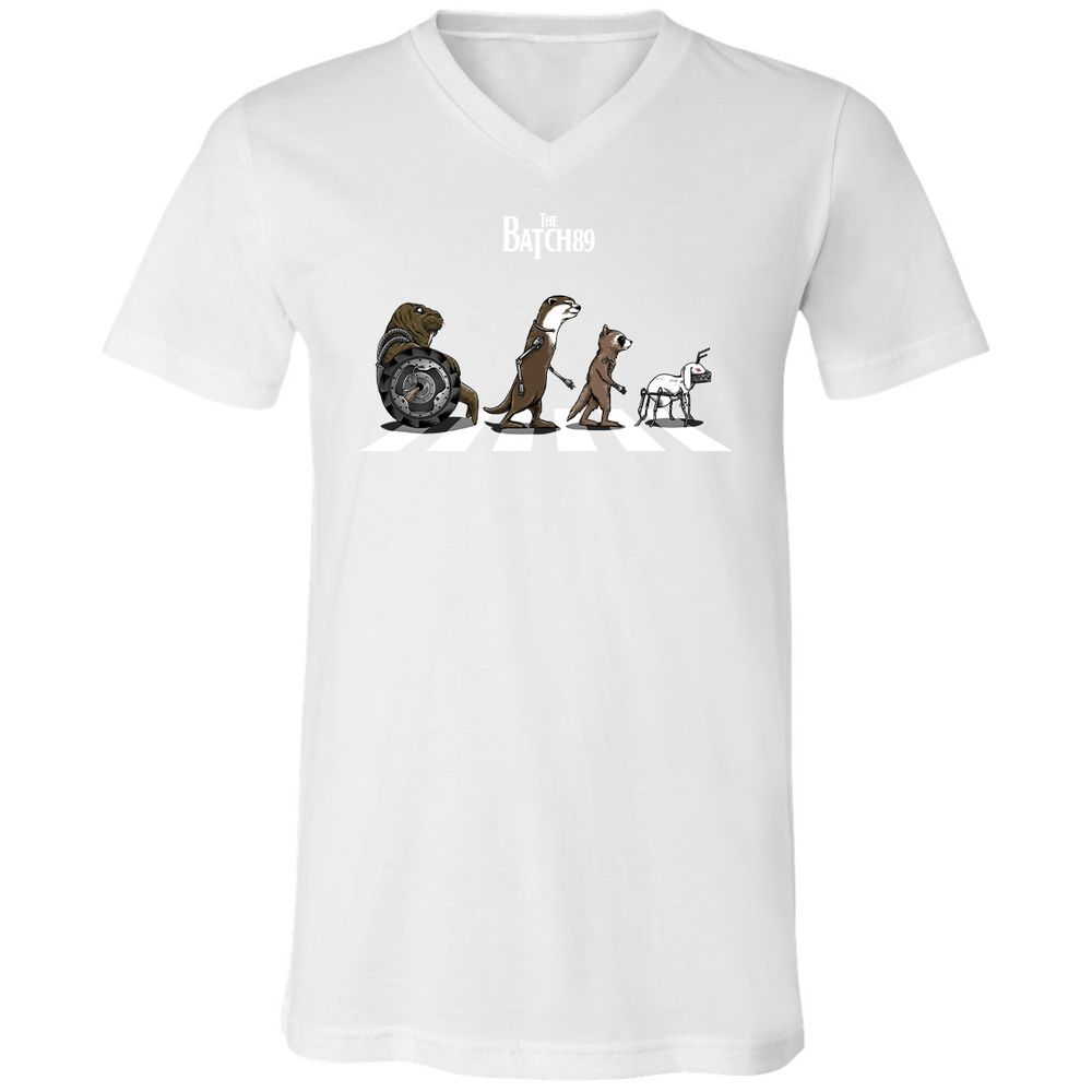 Unisex V-Neck T-Shirt - 8LQ1188B - White - 5