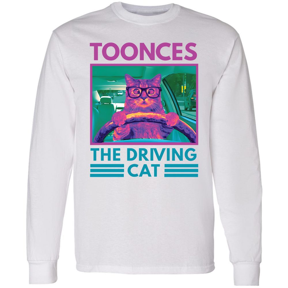 The Driving Cat - White - 5