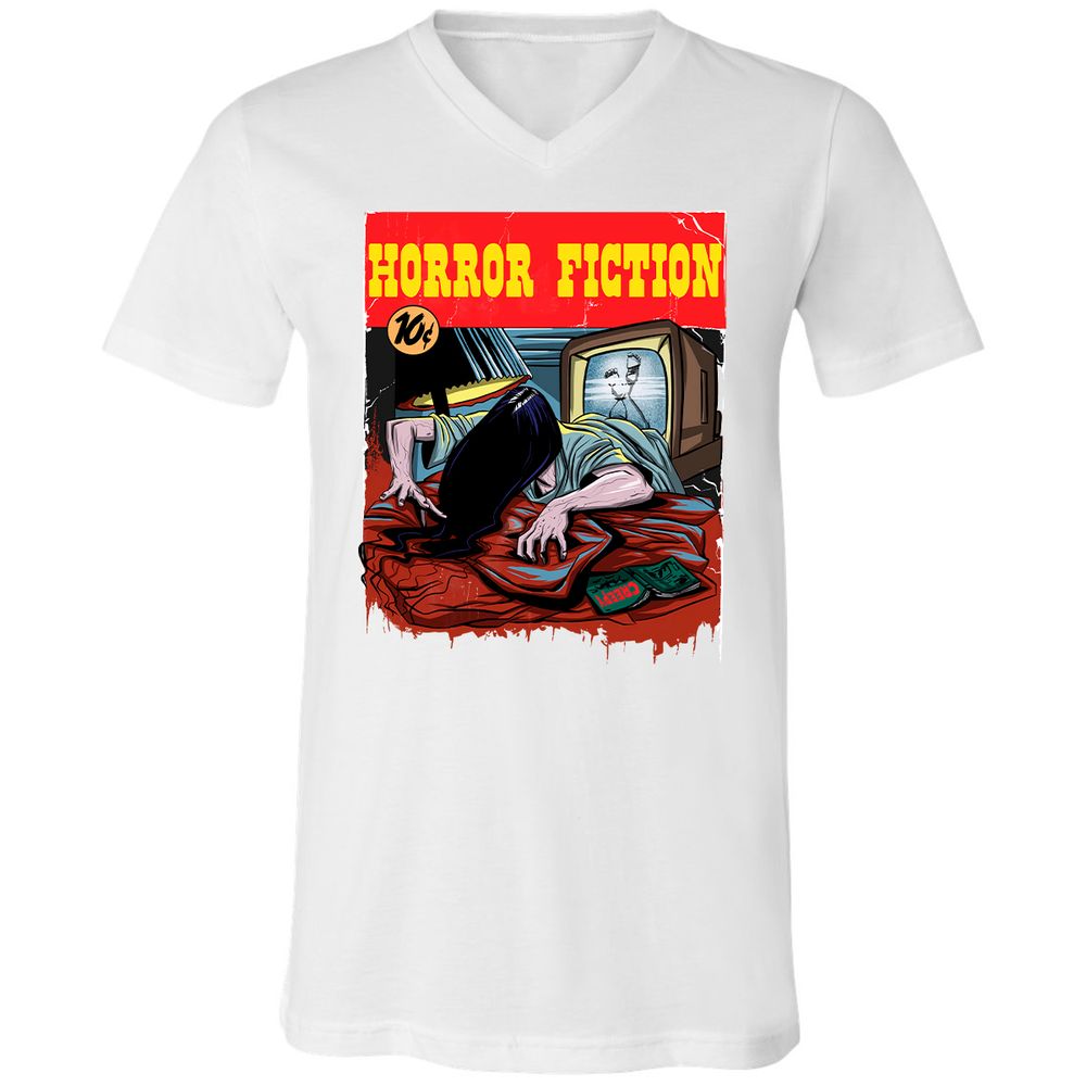 Unisex V-Neck T-Shirt - 3E34AKBN - White - 5