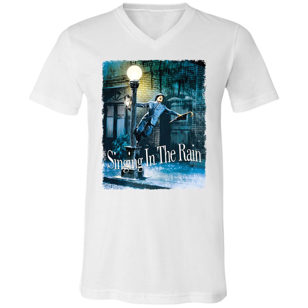 Unisex V-Neck T-Shirt - U8ZXW3T5 - White - 5