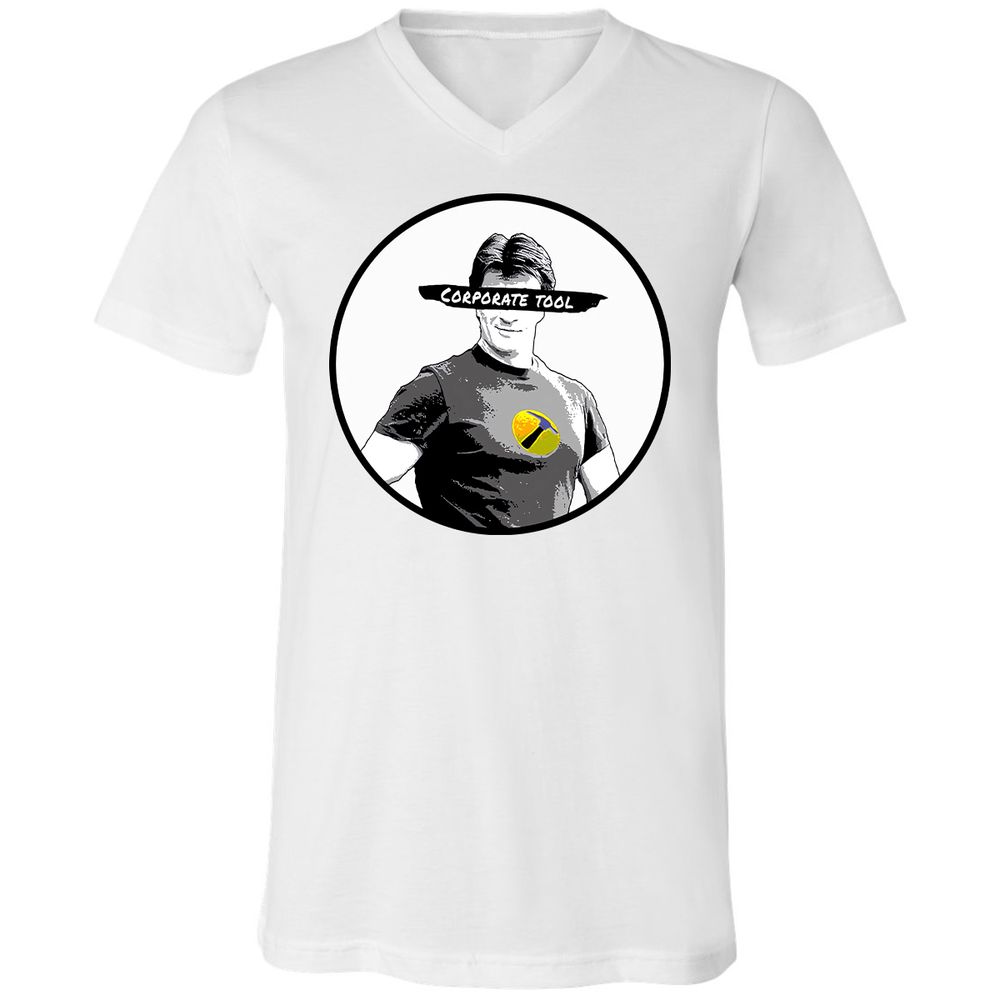 Unisex V-Neck T-Shirt - JAVDXXLA - White - 5
