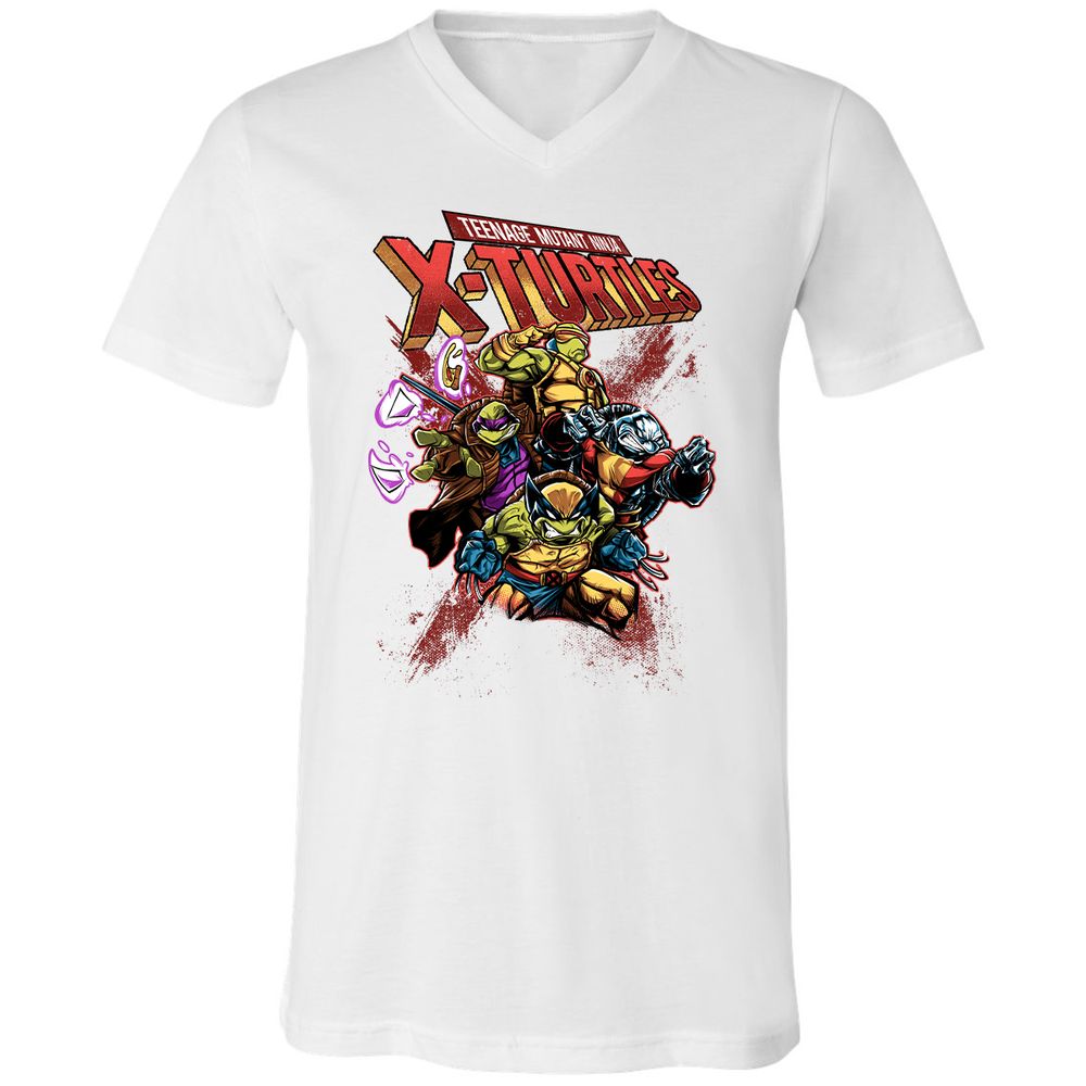 Unisex V-Neck T-Shirt - LUMYUC3U - White - 5