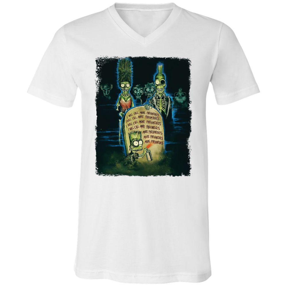 Unisex V-Neck T-Shirt - MHVZ2E15 - White - 5