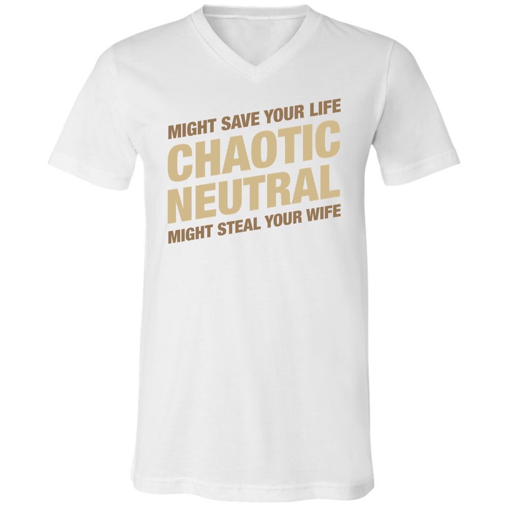 Unisex V-Neck T-Shirt - 1XGNA1N4 - White - 5