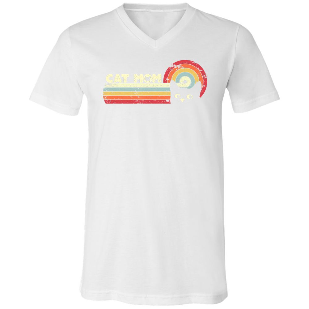Unisex V-Neck T-Shirt - C5T6W88W - White - 5