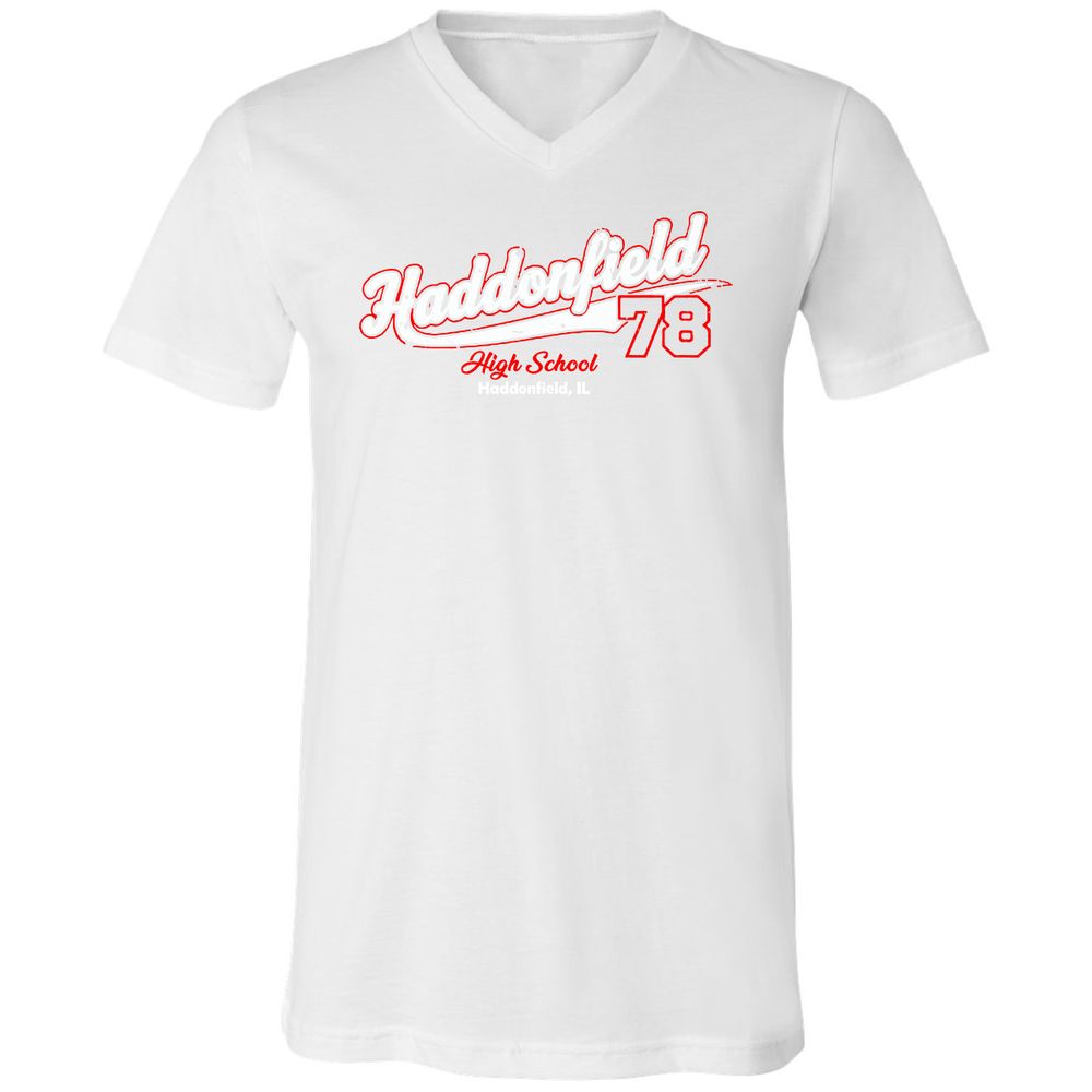 Unisex V-Neck T-Shirt - WZH3D2TD - White - 5