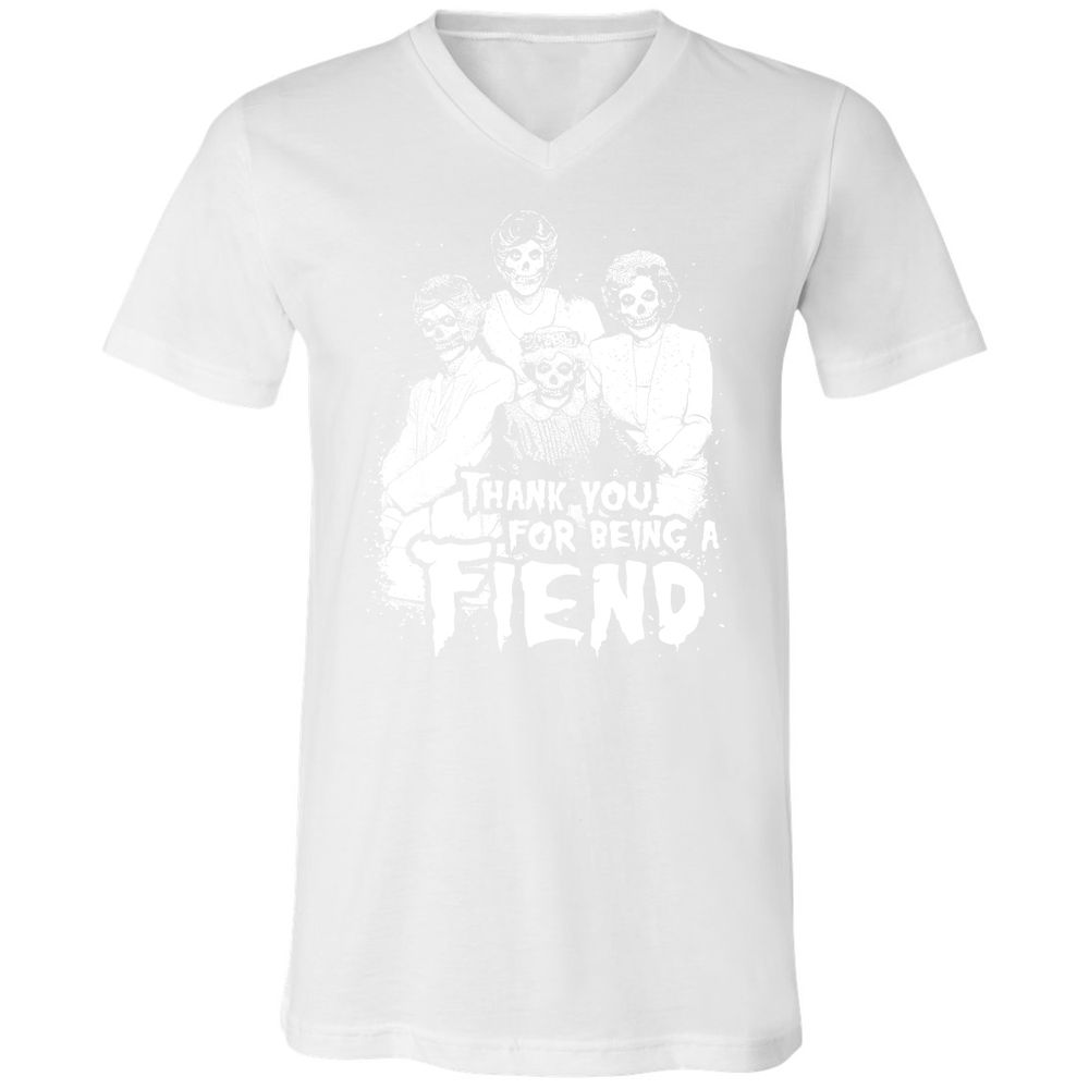 Unisex V-Neck T-Shirt - CGZV5FU6 - White - 5