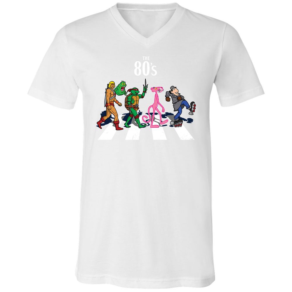 Unisex V-Neck T-Shirt - 42UGYXSZ - White - 5