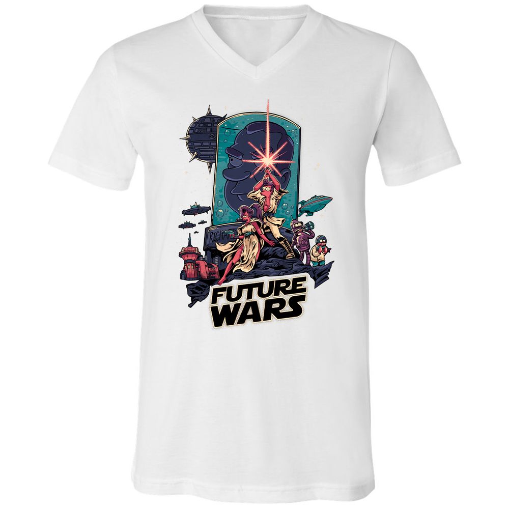 Unisex V-Neck T-Shirt - D3KT9KE3 - White - 5