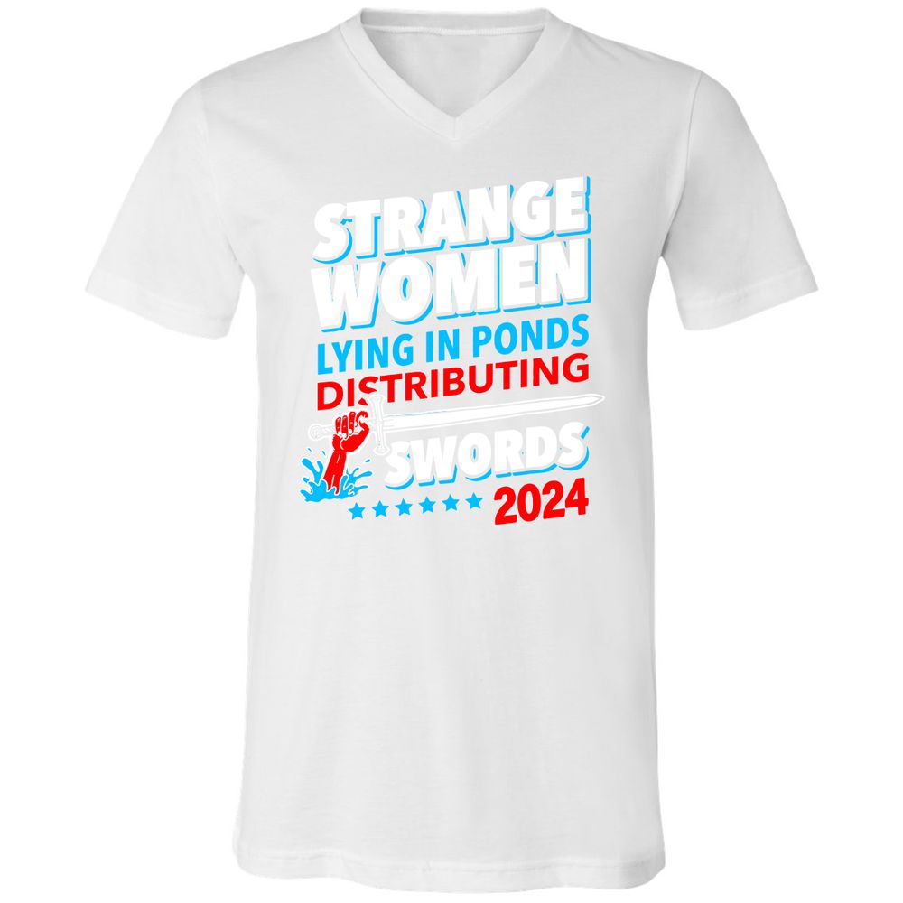 Unisex V-Neck T-Shirt - NBRBET69 - White - 5