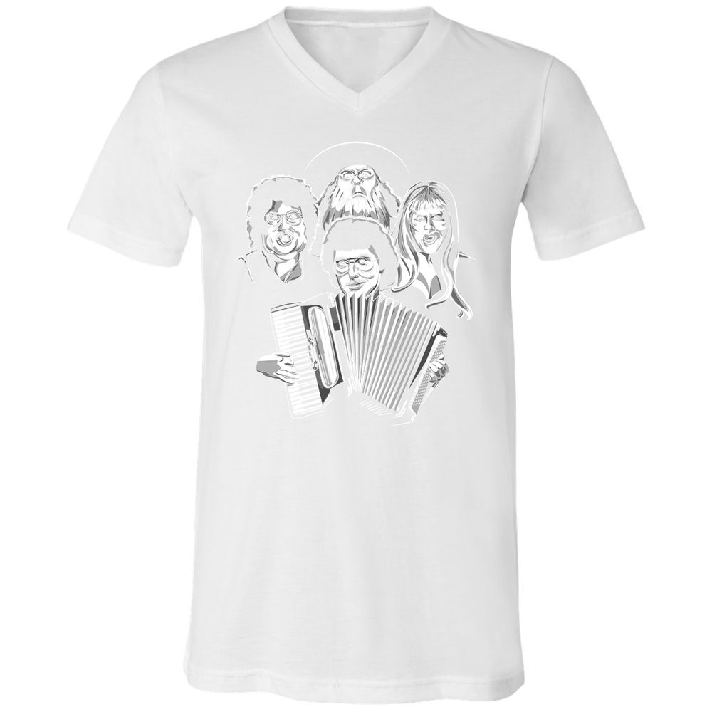 Unisex V-Neck T-Shirt - 38D1T2CC - White - 5
