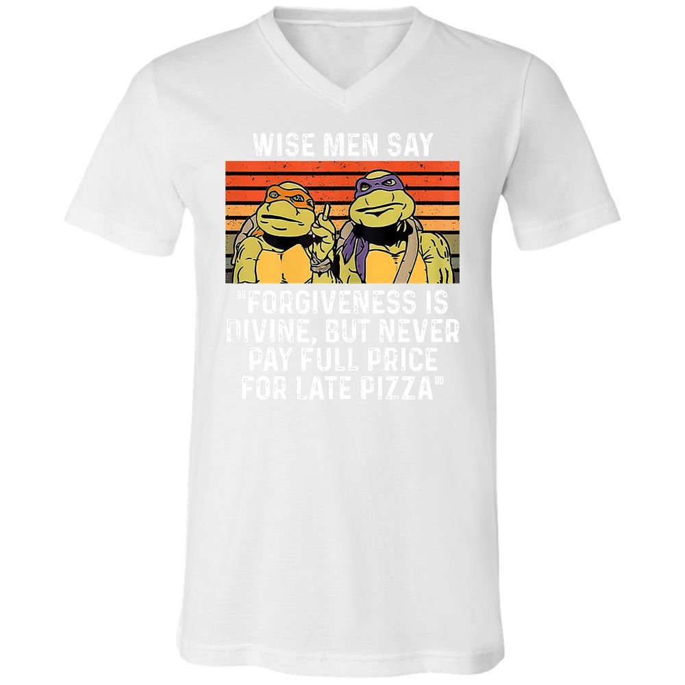 Unisex V-Neck T-Shirt - SYZL4UD8 - White - 5