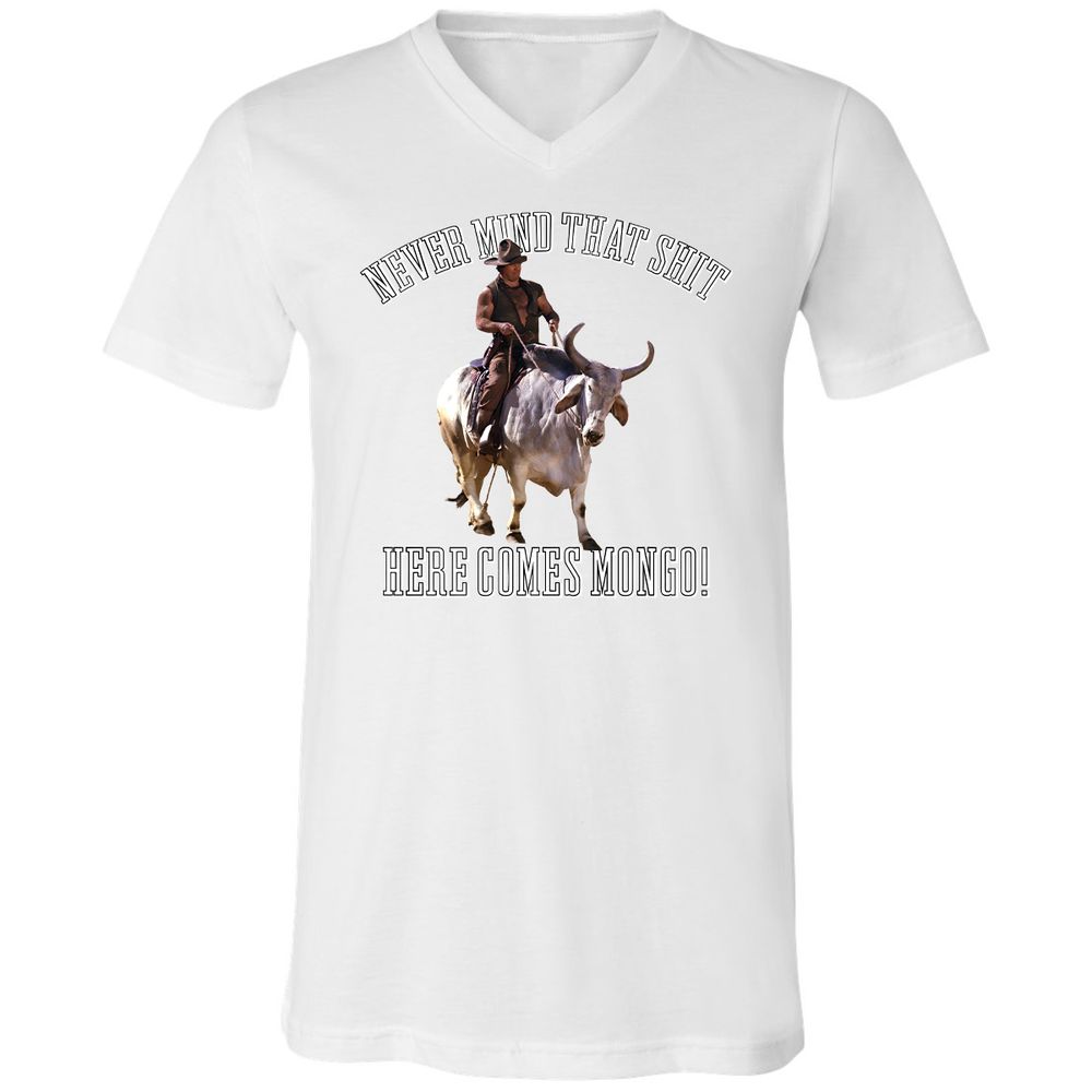 Unisex V-Neck T-Shirt - MV1V3Q4A - White - 5