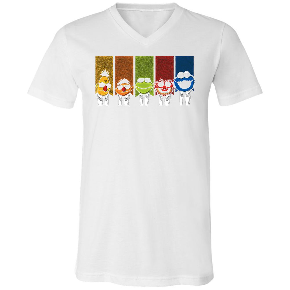 Unisex V-Neck T-Shirt - G3QMUQBH - White - 5