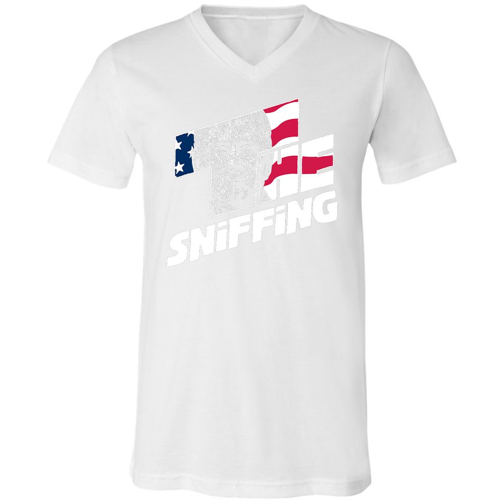 Unisex V-Neck T-Shirt - F8DRH4VS - White - 5