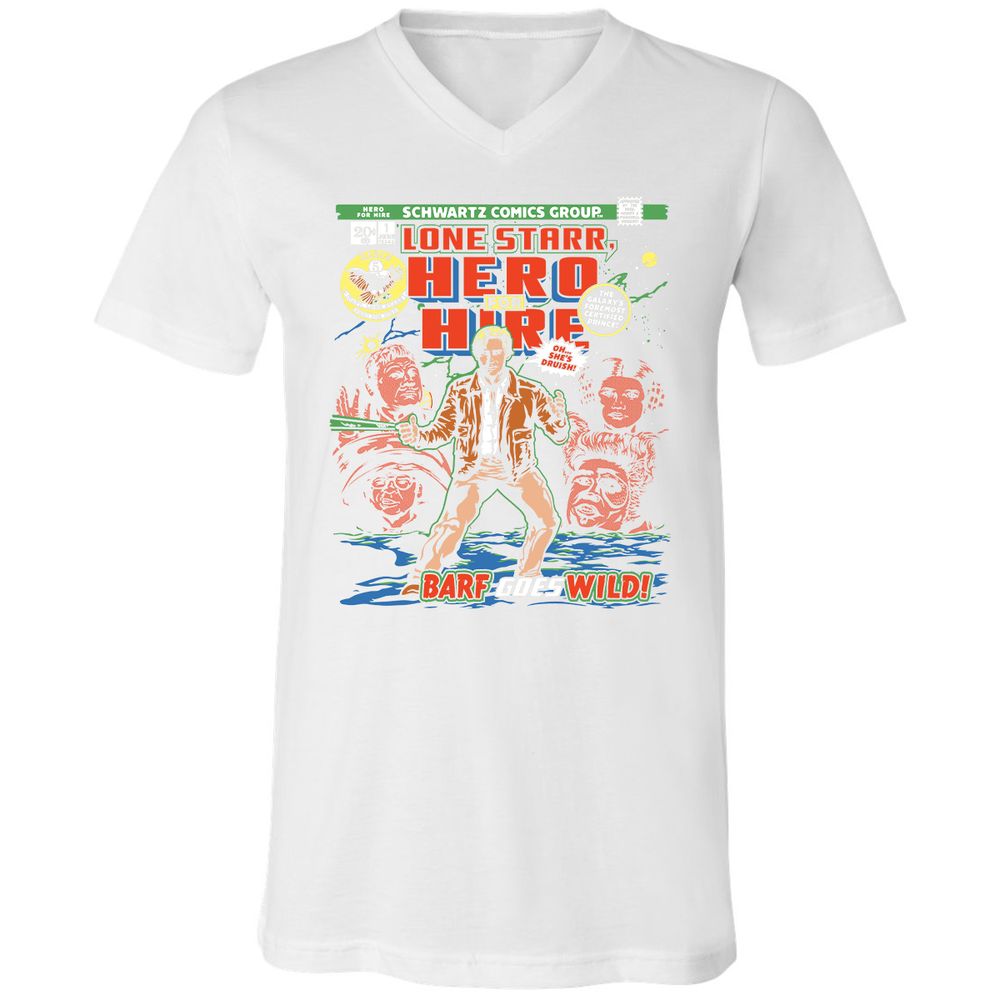 Unisex V-Neck T-Shirt - G9DLJXX4 - White - 5