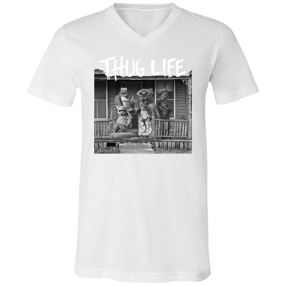 Unisex V-Neck T-Shirt - F7N6MEUM - White - 5