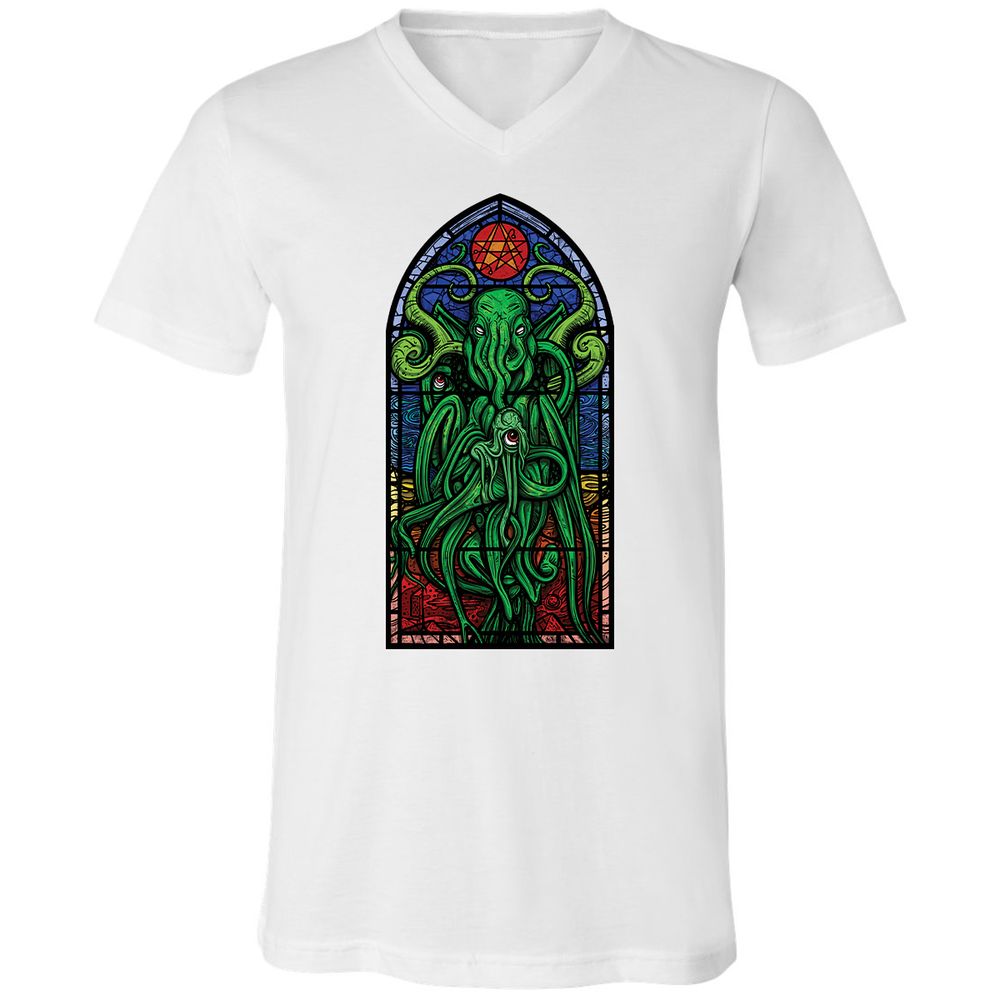 Unisex V-Neck T-Shirt - TWE2ZB68 - White - 5