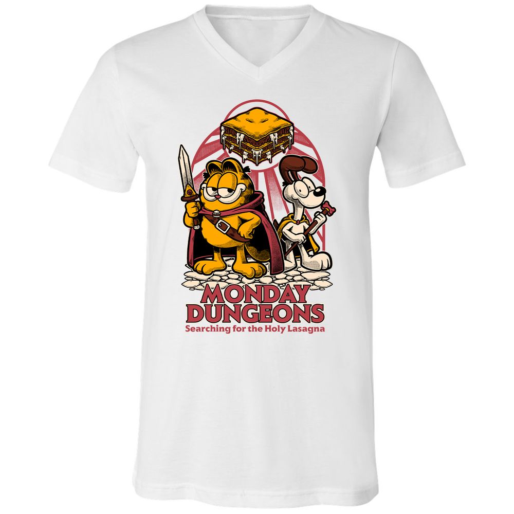 Unisex V-Neck T-Shirt - H6BK1HT7 - White - 5