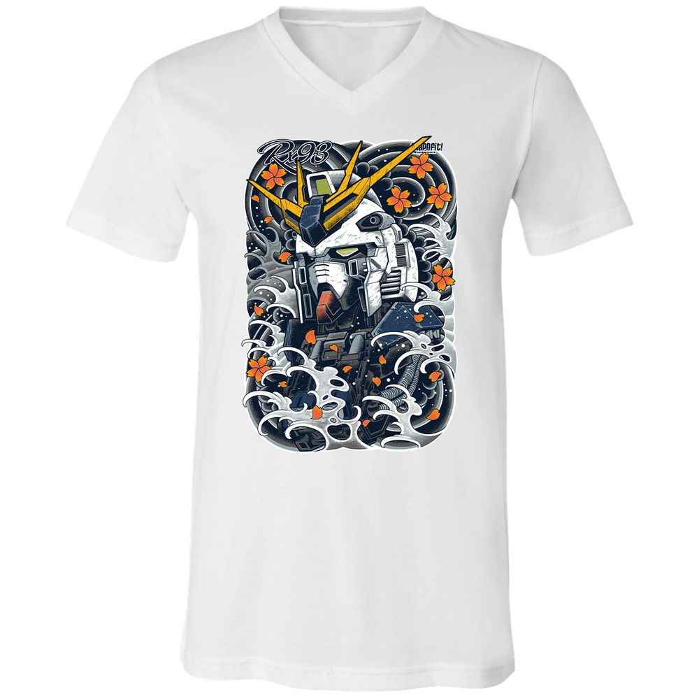 Unisex V-Neck T-Shirt - BM56QGTF - White - 5