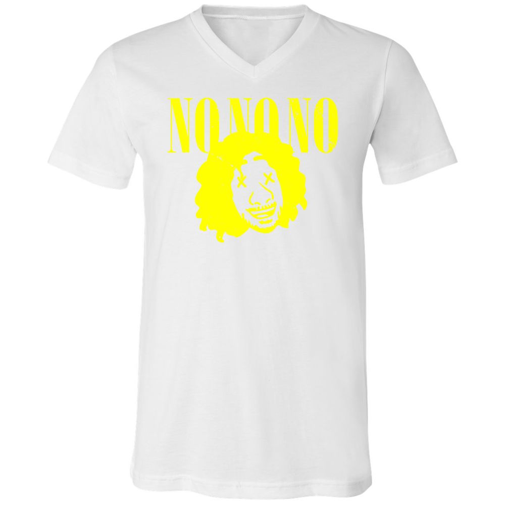 Unisex V-Neck T-Shirt - KUMC9B4Q - White - 5