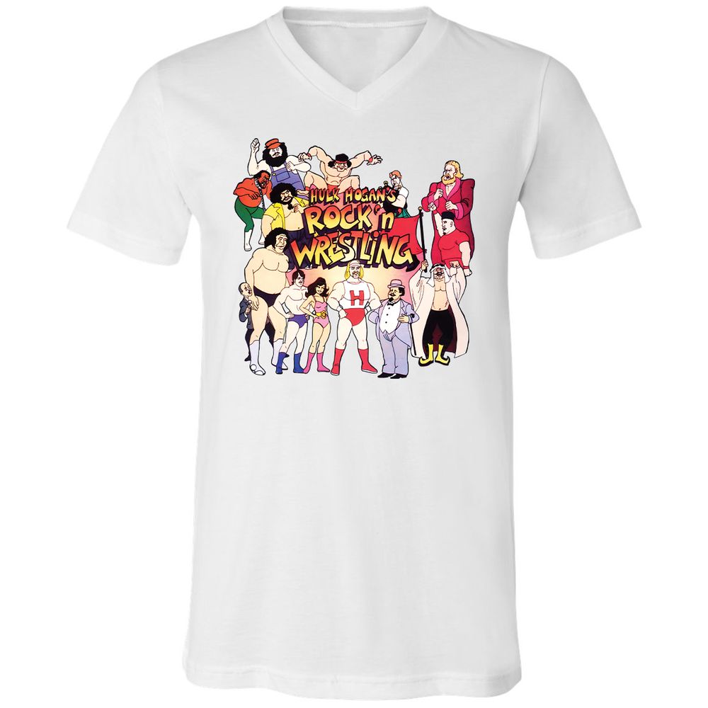 Unisex V-Neck T-Shirt - KF4R6KFH - White - 5