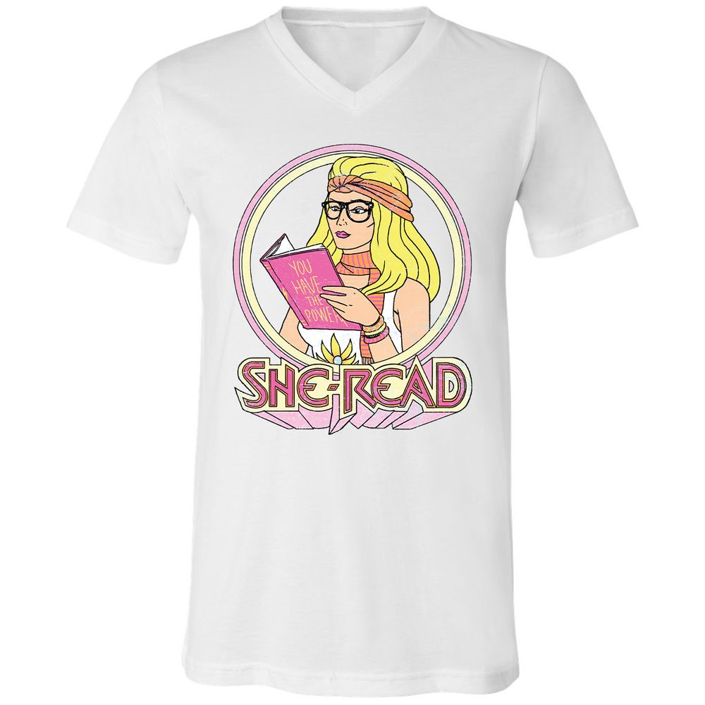 Unisex V-Neck T-Shirt - 9MQS8CEF - White - 5