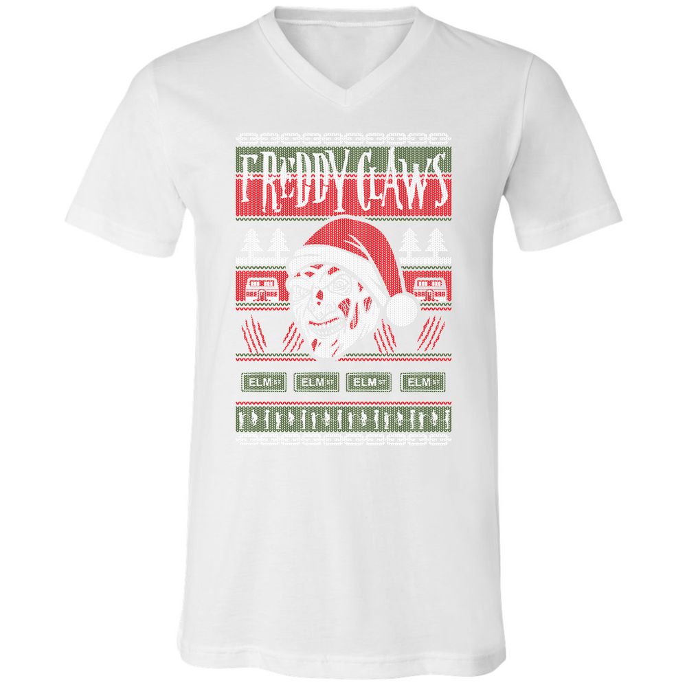 Unisex V-Neck T-Shirt - U3NZ1BVX - White - 5