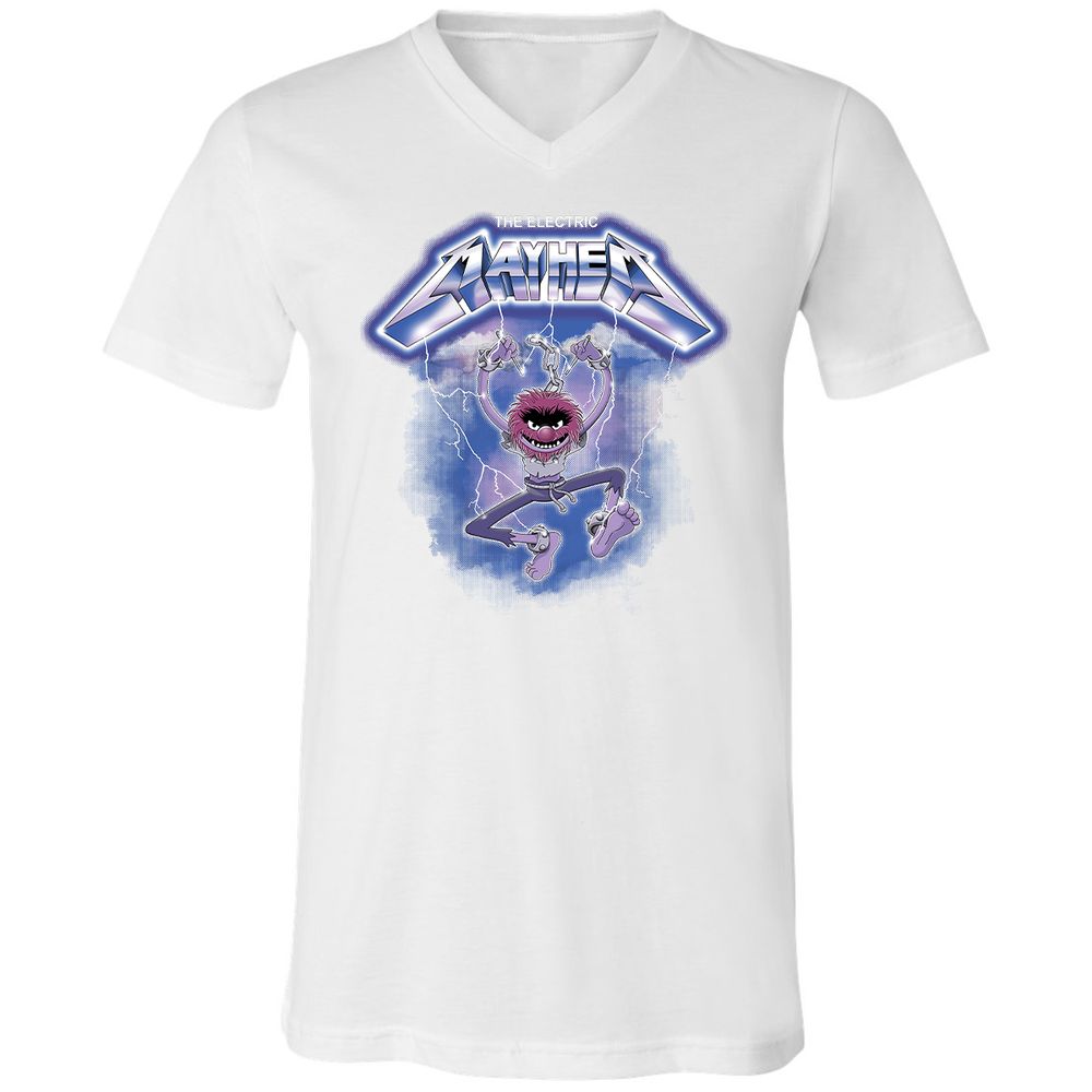 Unisex V-Neck T-Shirt - XW5RCYJD - White - 5