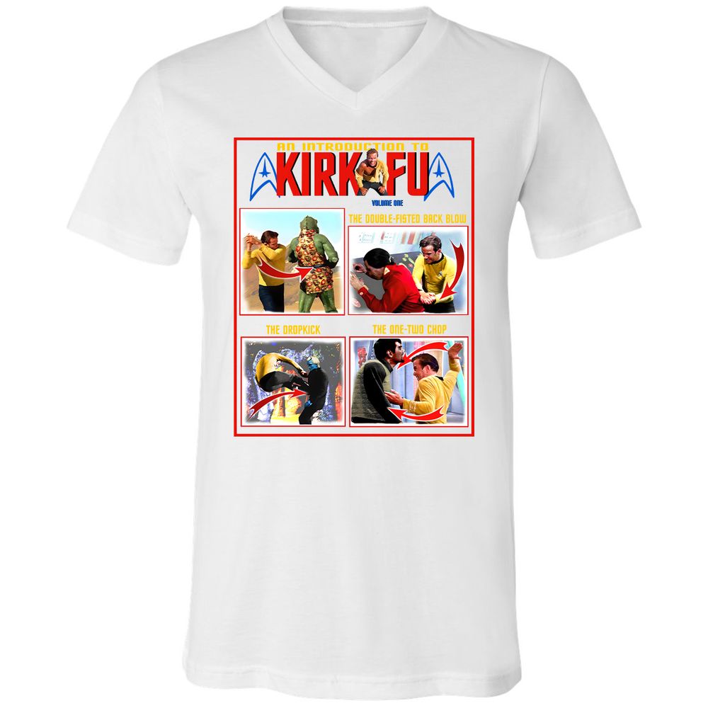 Unisex V-Neck T-Shirt - 1ZMQY5XB - White - 5