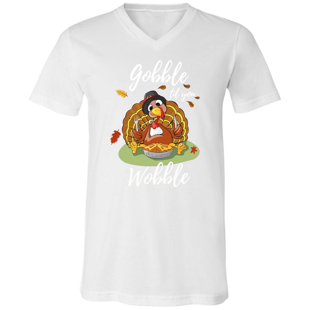 Unisex V-Neck T-Shirt - 8944CQQX - White - 5