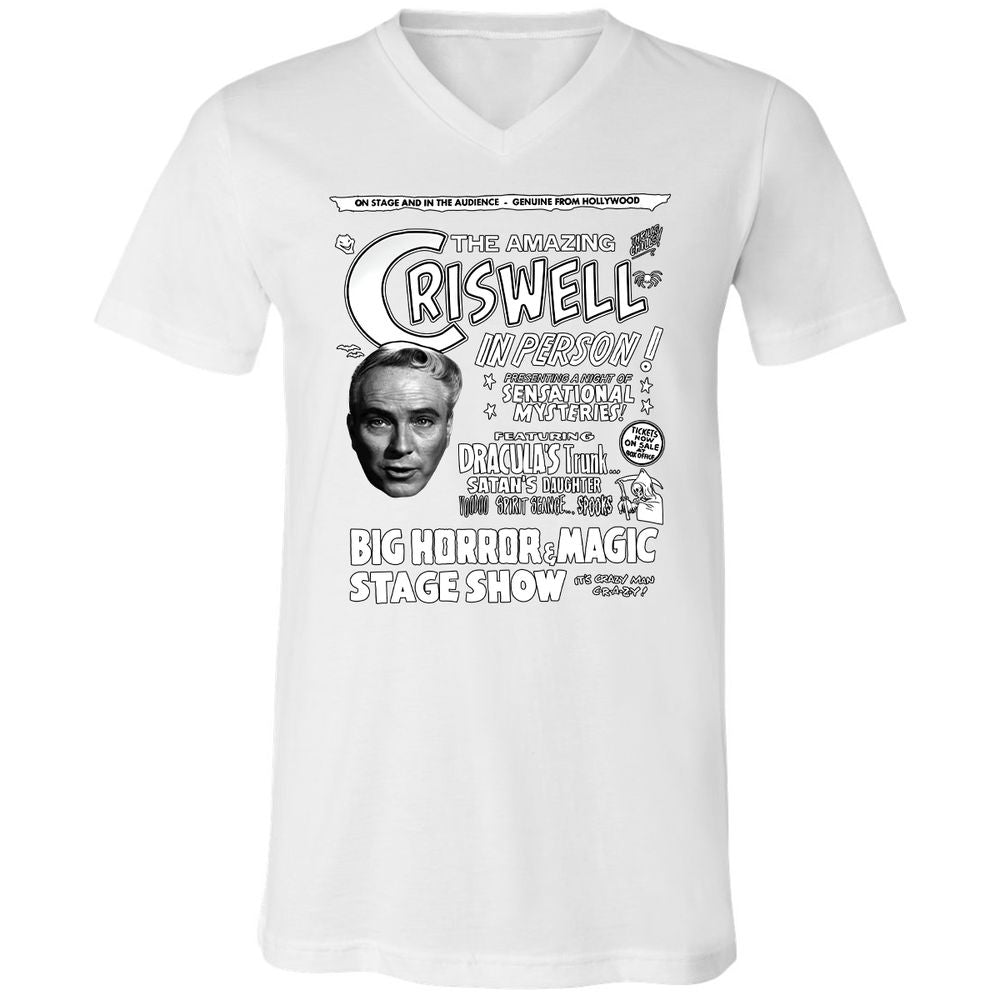 Unisex V-Neck T-Shirt - BN9QW9NK - White - 5