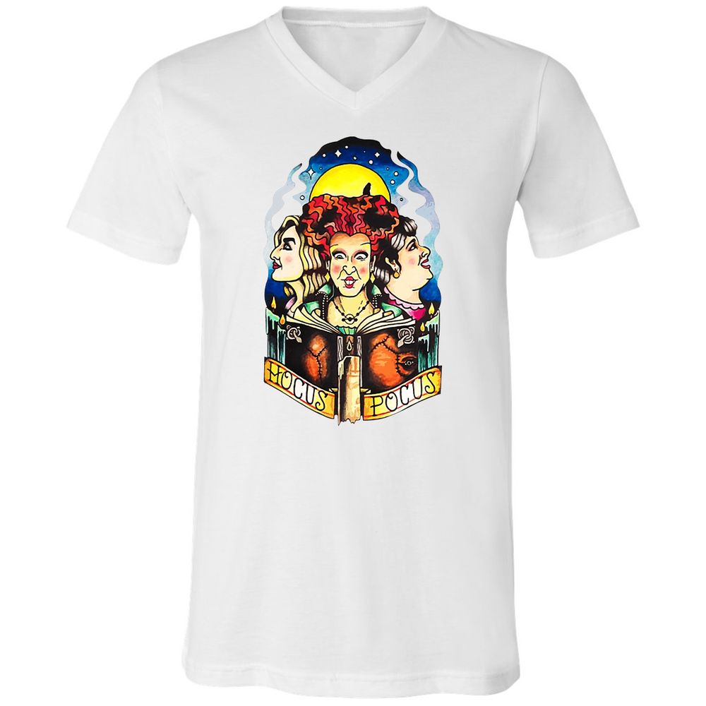 Unisex V-Neck T-Shirt - 5623WGXW - White - 5