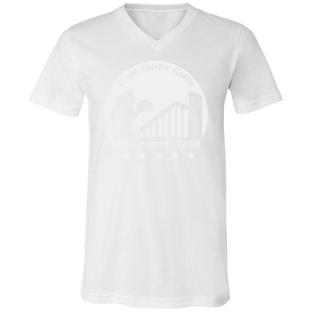 Unisex V-Neck T-Shirt - 5FQ182DM - White - 5