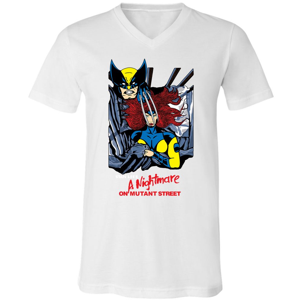 Unisex V-Neck T-Shirt - 52B77CT3 - White - 5