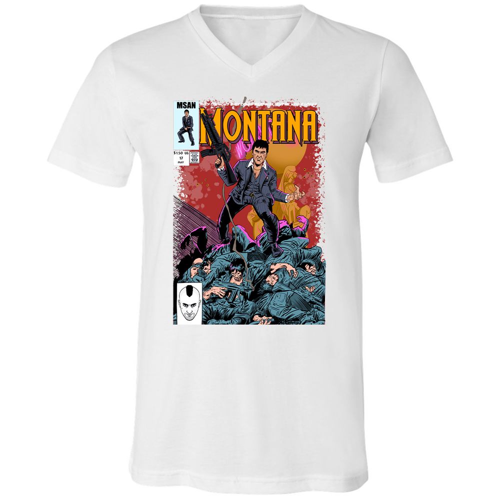 Unisex V-Neck T-Shirt - KUSH6U3S - White - 5