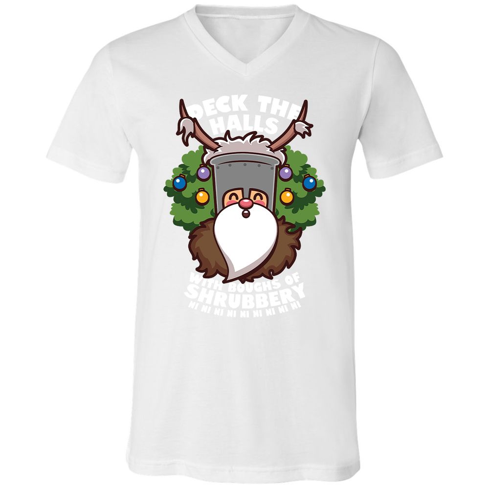 Unisex V-Neck T-Shirt - VH6CRDFF - White - 5