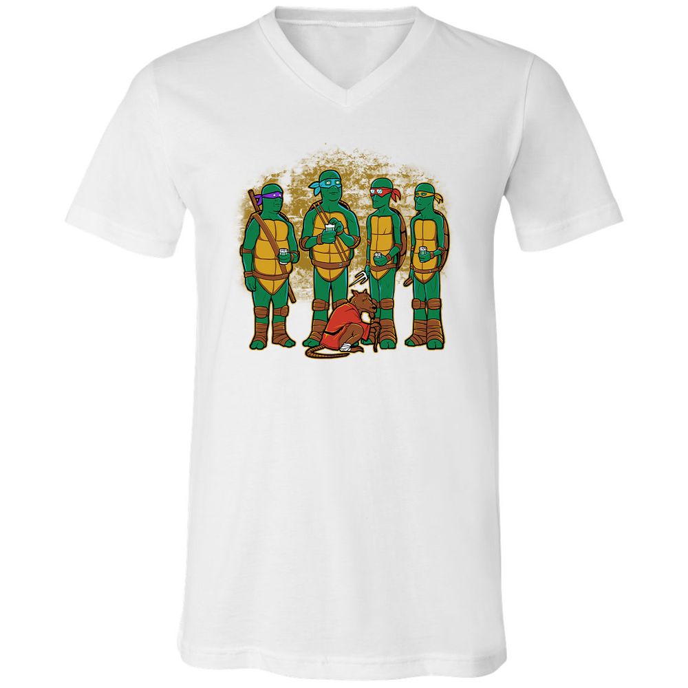 Unisex V-Neck T-Shirt - KD6PSGAN - White - 5