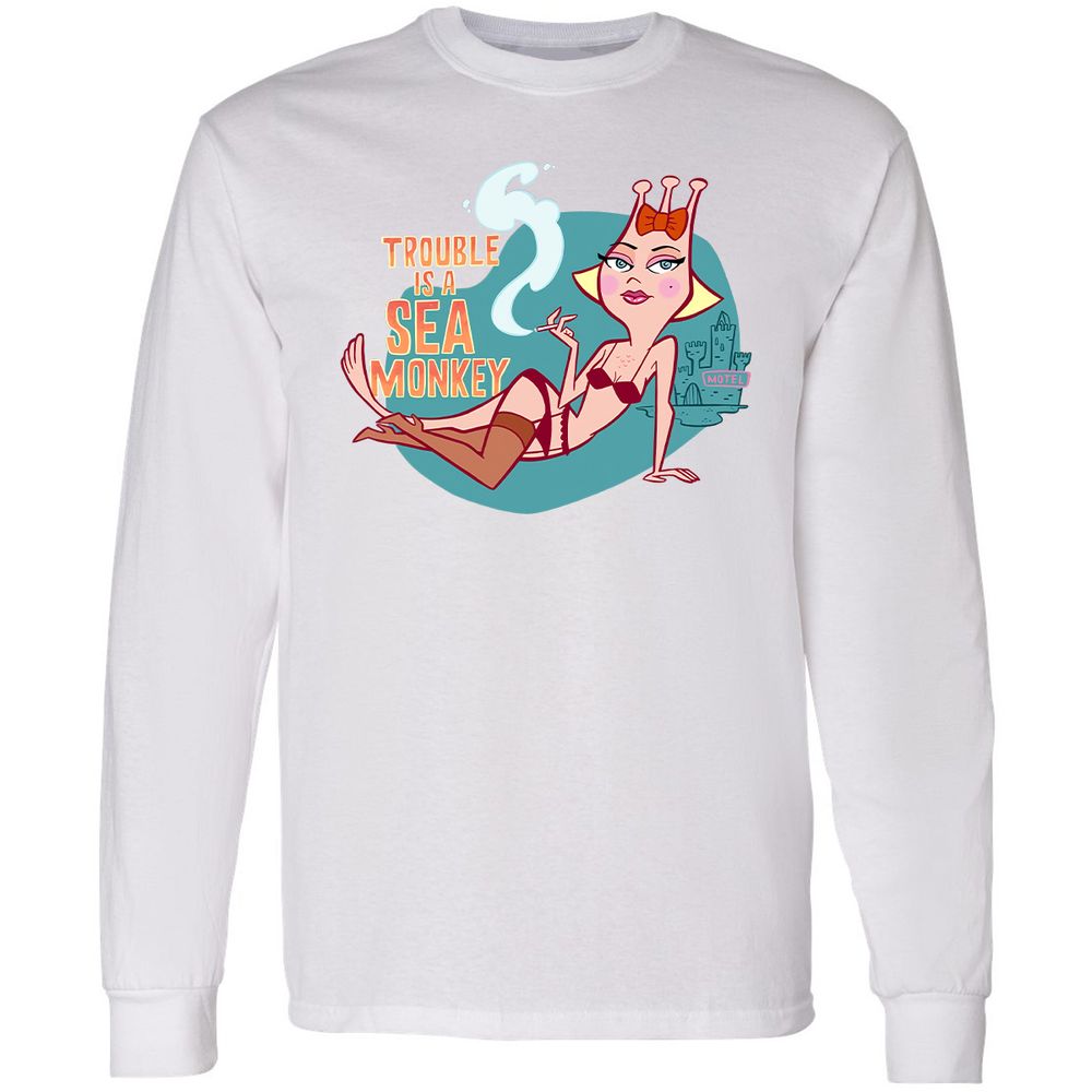 Long Sleeve T-Shirt - FBPC91QM - White - 5