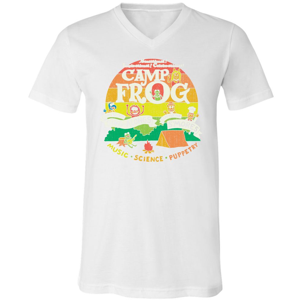 Unisex V-Neck T-Shirt - VRPUWMZB - White - 5