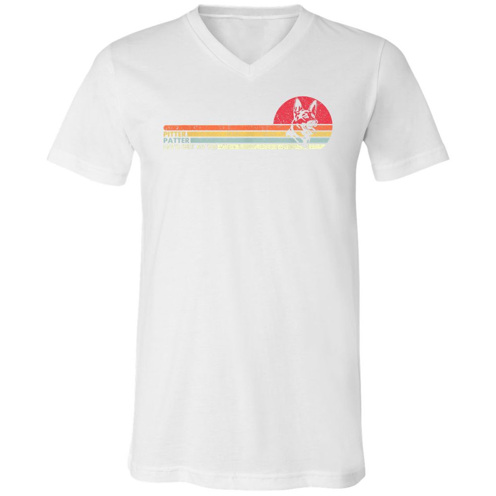 Unisex V-Neck T-Shirt - NK9V5LD3 - White - 5